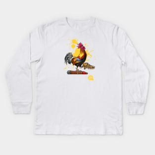 Ybor City Rooster Kids Long Sleeve T-Shirt